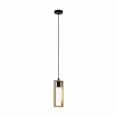 EGLO  Littleton Suspension Luminaire Suspension 1 Ampoule Noir
