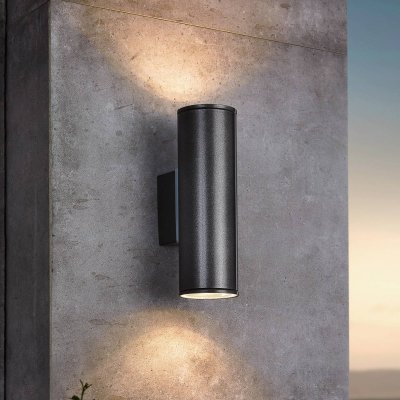 EGLO  Lumi&egrave;re ext&eacute;rieure-LED RIGA anthracite, GU10 max. 2X3W