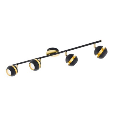 EGLO  Nocito Spot Acier 13,2 W Noir, Or