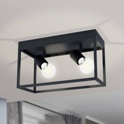 EGLO  Plafonnier Silentina &agrave; 2 lampes, 36x18&nbsp;cm