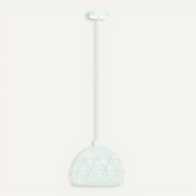 BUT Eglo Roccca Suspension en Acier Blanc 60 W