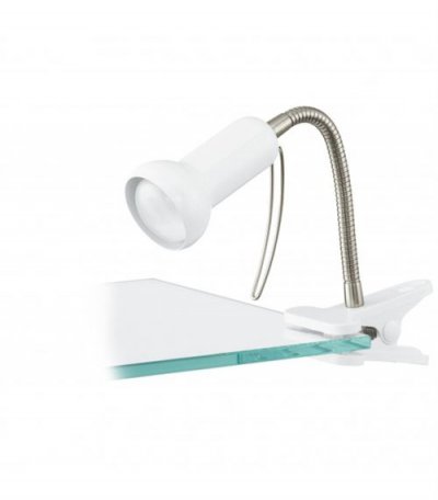 GENERIQUE Eglo - Spot Klemm fabio blanc, argent, E14 max. 1X40W