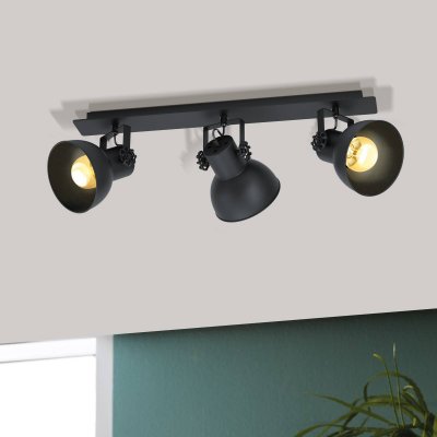 EGLO  Spot pour plafond Barnstaple noir, &agrave; trois lampes