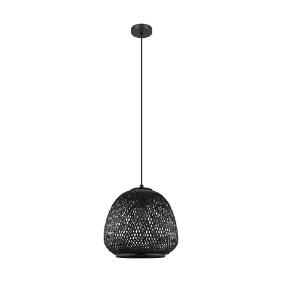 EGLO  Suspension Dembleby &agrave; 1 lampe, noire