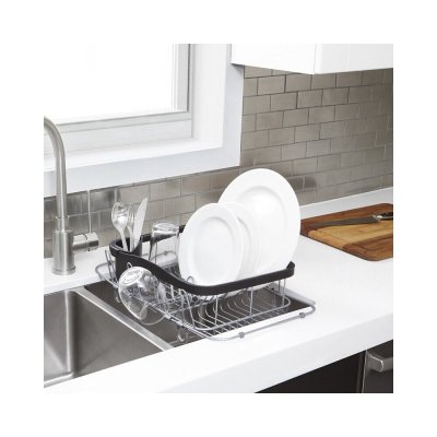 UMBRA Egouttoir extensible et r&eacute;tractable en fer noir Sinkin - 