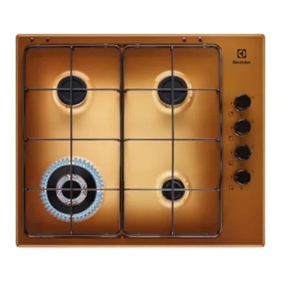 ELECTROLUX EGS6414T Table de Cuisson 4000W Laiton Encastr&eacute; Marron