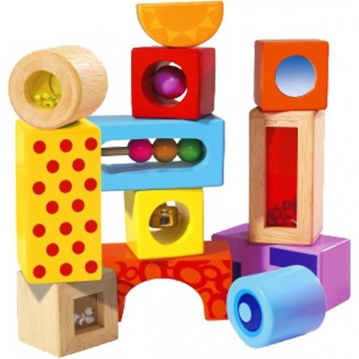 EICHHORN  Briques enfant sonores Color, bois, 12 pi&egrave;ces