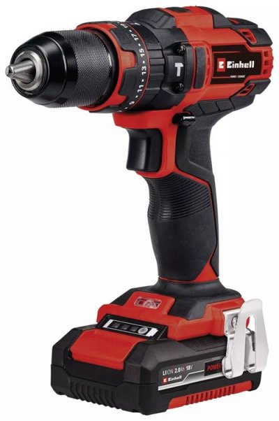 EINHELL  Perceuse-visseuse percussion TE-CD 18/40 Li-i 64 (1x2,0 Ah) - 18V - 40Nm - 64 accessoires 
