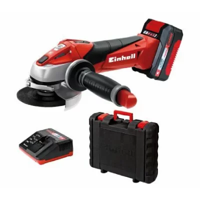 EINHELL  - Smerigliatrice angolare a batteria te-ag 18 Li kit 3,0 Ah