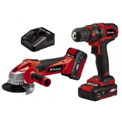 EINHELL  Tc-tk 18 Li Power X-change Electric Screwdriver And Grinder Kit Rouge