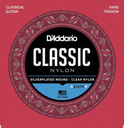 DADDARIO EJ27H Nylon tirant fort - Jeu cordes guitare classique