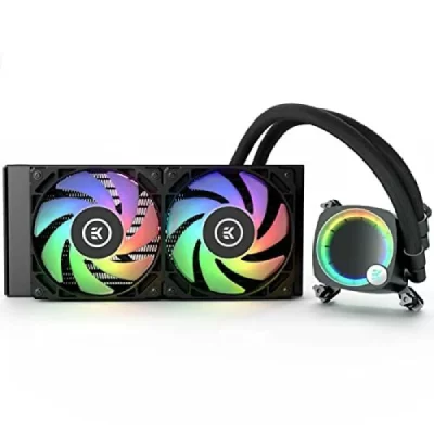 EK WATER BLOCKS  ek-nucleus aio cr240 lux d-rgb komplett-wasserk&uuml;hlung