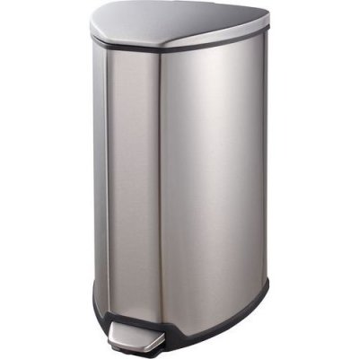 EKO  Grace Poubelle &agrave; P&eacute;dale M&eacute;tal Inox 29,3 x 27,2 x 51,2 cm 15 litres
