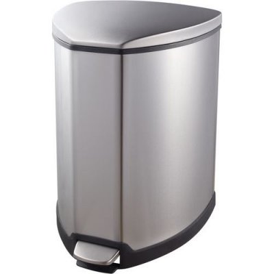 EKO  Grace Poubelle &agrave; P&eacute;dale M&eacute;tal Inox 37 x 35,9 x 50,7 cm 25 litres