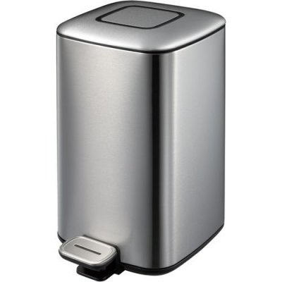 EKO  Regent Poubelle &agrave; P&eacute;dale M&eacute;tal Inox 24 x 32,8 x 40,5 cm 12 litres