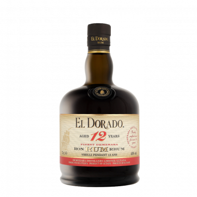 EL DORADO  Rhum  12 ans 40% - Bouteille 70cl (sans &eacute;tui)