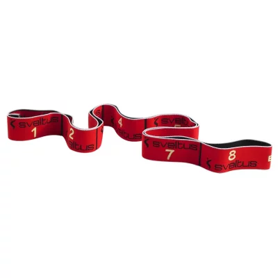 SVELTUS Elastiband  10 kg 90 cm Rouge - Accessoire de Fitness pour Entretien Physique