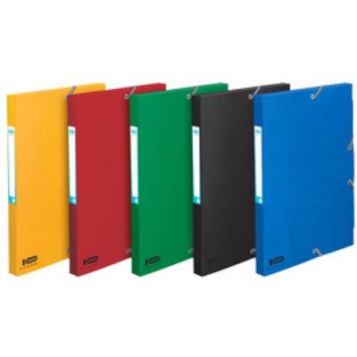 OXFORD Elba Boite Boston - 24x32 Cm - Dos 35 Mm - Couleurs Assorties