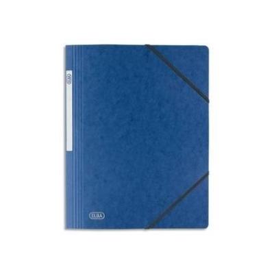 ELBA  chemise simple &agrave; &eacute;lastiques pour a4 carte 5 100 bleu 100200264