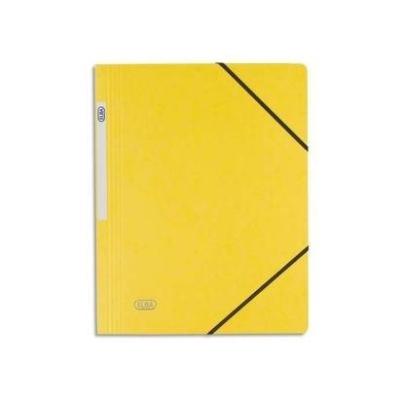 ELBA  chemise simple &agrave; &eacute;lastiques pour a4 carte 5 100 jaune 100200266