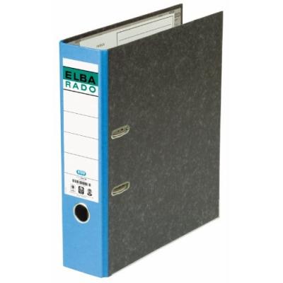 ELBA   classeur rado papier marbr&eacute;, largeur de dos: 80 mm,bleu noir