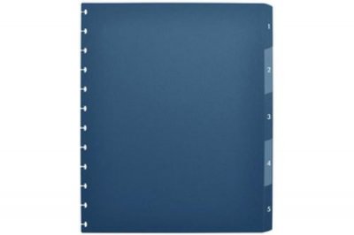 ELBA   intercalaires vario-zipp, 5 touches, 245 x 316 mm noir