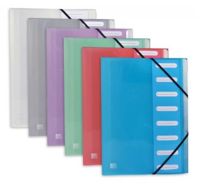 ELBA  Hawai Trieur A4 En Polypropyl&egrave;ne 8 Coloris Assortis Lot De 12