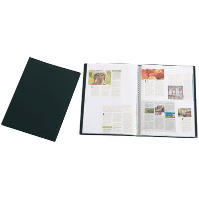 ELBA  Memphis Prot&egrave;ge-documents 40 vues polypropyl&egrave;ne opaque A3 Noir