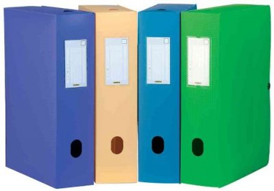 ELBA  Modling - Boite De Classement Pp Dos60 Couleurs Pastelles Assorties