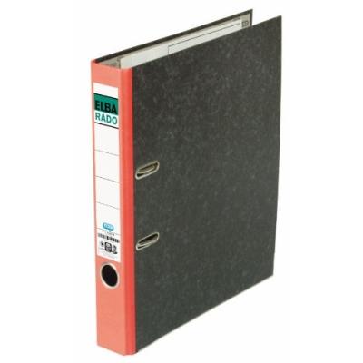 ELBA  Rado Classeur de recyclage en marbre nuage Rouge 5 cm Format A4