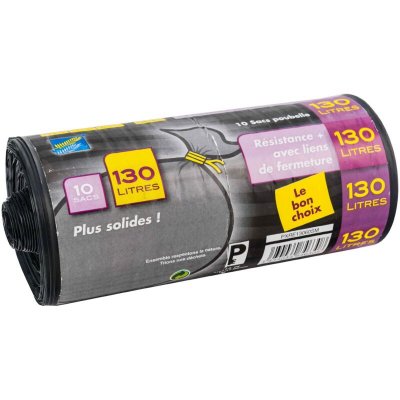 PUBLI EMBAL Elbe - 3434034846308 sac poubelle 130L X10, incolore, taille unique