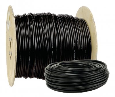 Electraline 20218288D Couronne U-1000 R2V 3x2,5mm&sup2;, 25 m&egrave;tres, Noir