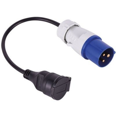 ELECTRALINE  20848043M Adaptateur pour caravanne, Bleu