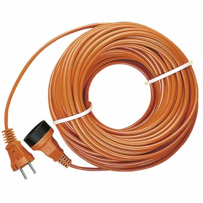 ELECTRALINE  20857036F Prolongateur jardin avec clapet 16 A 20 m Orange