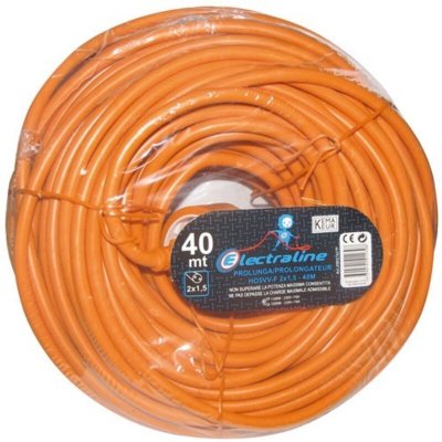 ELECTRALINE  20857037F Prolongateur jardin avec clapet 16 A 40 m Orange