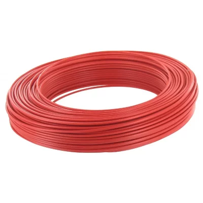 ELECTRALINE  60101015A Couronne de C&acirc;ble H07 V-U 1X1,5 10M, Rouge