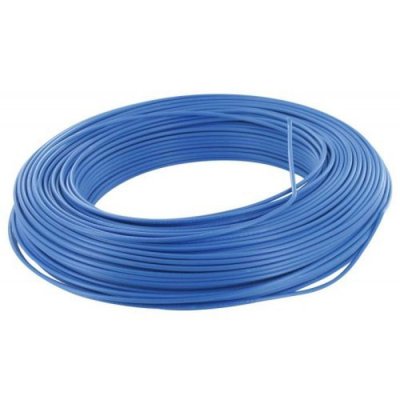 ELECTRALINE  60101018B Couronne de C&acirc;ble H07 V-U 1X1,5 25M, Bleu