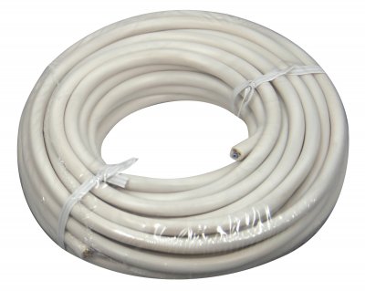 ELECTRALINE  cable h05vvf 3x1.5 10m blanc couronne