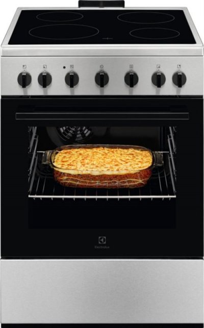  Electrolux Lkr620066x Cuisini&egrave;re Electrique C&eacute;ramique Noir, Acier Inoxydable A 