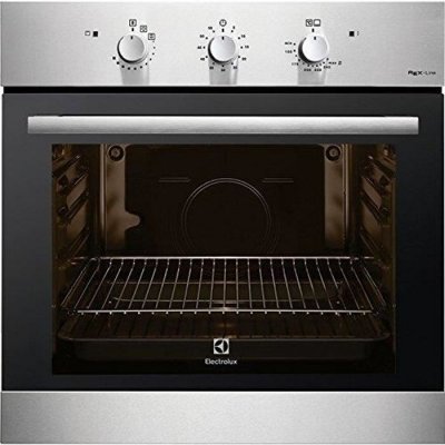 ELECTROLUX -Rex F13GX four (moyen int&eacute;gr&eacute;e de gaz naturel Noir en acier inoxydable tournant)