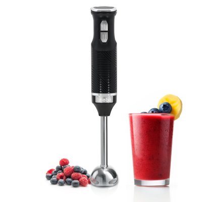 BRIEBE Elegance Mixeur Plongeant, Pied M&eacute;langeur Amovible, Lames en Acier Inoxydable,, HB1173BLK, 600, Noir