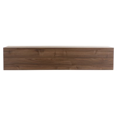 MILIBOO El&eacute;ment mural TV horizontal finition bois fonc&eacute; noyer L138 cm ETERNEL