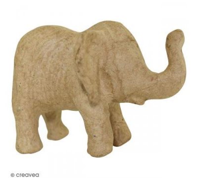 DECOPATCH Elephanteau &agrave; d&eacute;corer - 11 x 8 x 8 cm - D&eacute;copatch - couleur variant