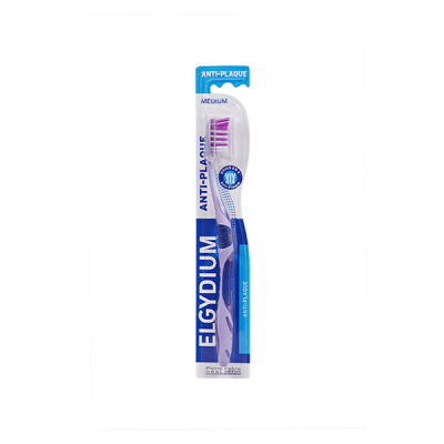 ELGYDIUM  ANTO-PLAQUE - Brosse &agrave; dents Medium, 1 unit&eacute;