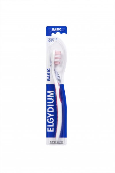 ELGYDIUM  Basic Brosse &agrave; Dents M&eacute;dium lot de 2