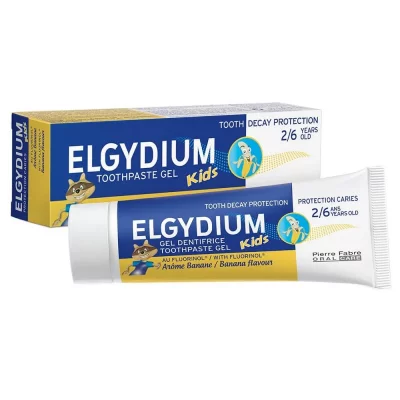 ELGYDIUM  Dentifrice kids protection caries ar&ocirc;me banane tube 50ml