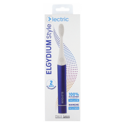 ELGYDIUM  Style Electric&acute;Brosse&agrave;dents&eacute;lectrique bleu