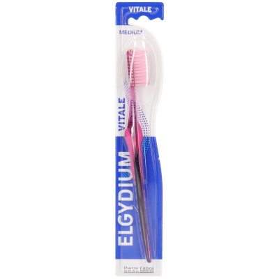 ELGYDIUM  VITALE - Brosse &agrave; dents Medium, & unit&eacute;