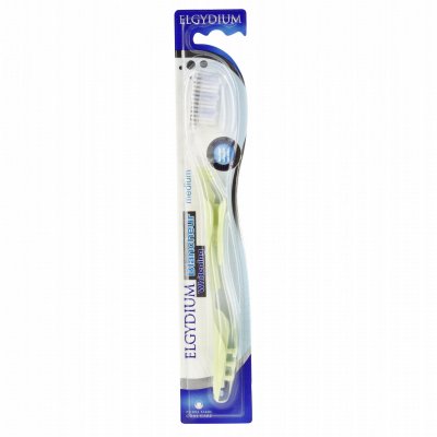 ELGYDIUM  WHITENING - Brosse &agrave; Dents Blancheur M&eacute;dium, 1 unit&eacute;