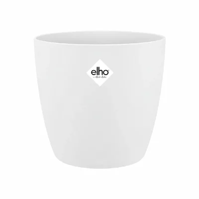 ELHO  2054314 Brussels Pot De Fleur Ronde Blanc 25 X 25 X 23 Cm